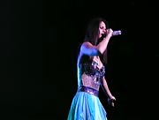 Selena Gomez in the video from the live concert
