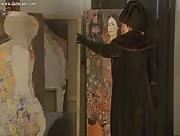 Saffron Burrows in Klimt scene 4
