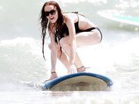 Lindsay Lohan Bikini And Oops Photos