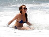 Lindsay Lohan Bikini And Oops Photos