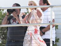 Lindsay Lohan Bare Boobs Slip On Public