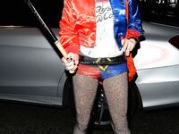 Lindsay Lohan Looks Hot In Harley Quinn's Outfit