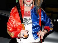 Lindsay Lohan Looks Hot In Harley Quinn's Outfit