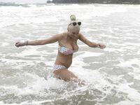 Lindsay Lohan NipSlip And Bikini On A Beach