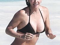 Courteney Cox Nip Slip And Tight Bikini Photos