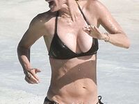 Courteney Cox Nip Slip And Tight Bikini Photos