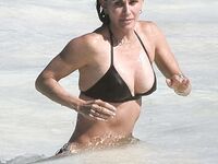Courteney Cox Nip Slip And Tight Bikini Photos