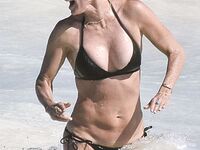 Courteney Cox Nip Slip And Tight Bikini Photos
