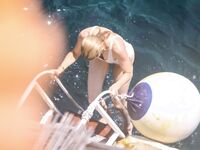 Amber Heard Wet Swimsuit And Bare Tits Photos