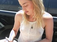 Amber Heard Wet Swimsuit And Bare Tits Photos
