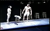 Knob jockey David Eigenberg naked stage show