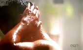 Anal buccaneer Esai Morales in nude shower scene