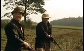 Jeremy Northam and Douglas Hodge in homo hunting scene