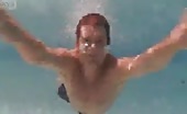 Bumdar Michael C Hall swimming in the pool