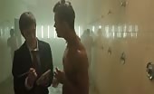 Batty boy Patrick Taylor meets another guy in the shower