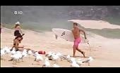 Aussie surf fag David Jones Roberts Shirtless At Beach
