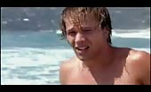 Hunky Lincoln Lewis Shirtless in the sea