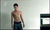Twink Jack O'Connell shirtless in boxers